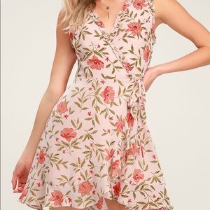 Lulus Mini Wrap Dress
